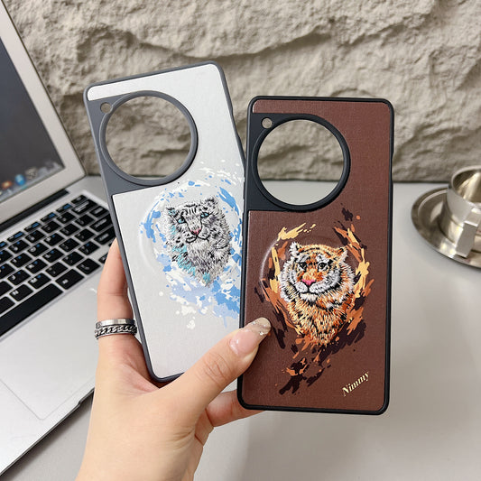 OnePlus 12r 5G Premium US POLO Assn. Embroidery Leather case with Magsafe - Tiger 2