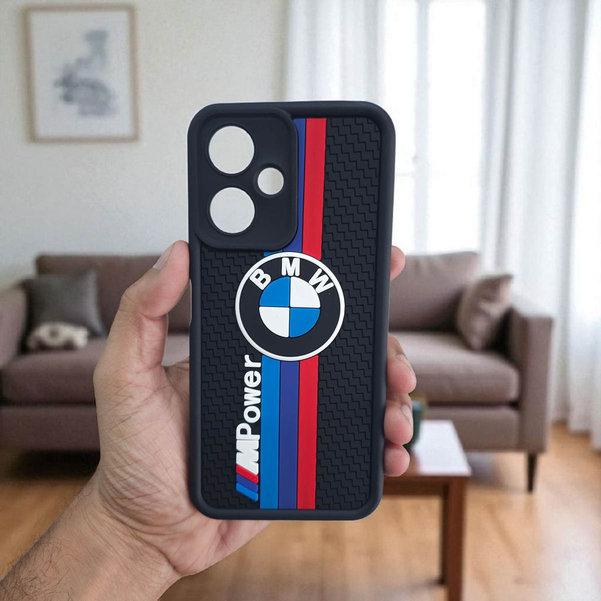 Redmi 13c 5G BMW Soft Silicone Cute 3D Cartoon Back Cover Case - BMW