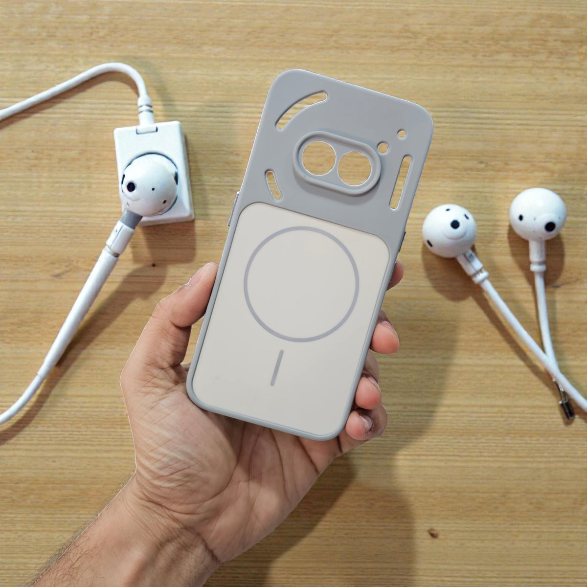 Nothing Phone 2A 5g Premium Magsafe Printed New Candy Color Back Case - Grey