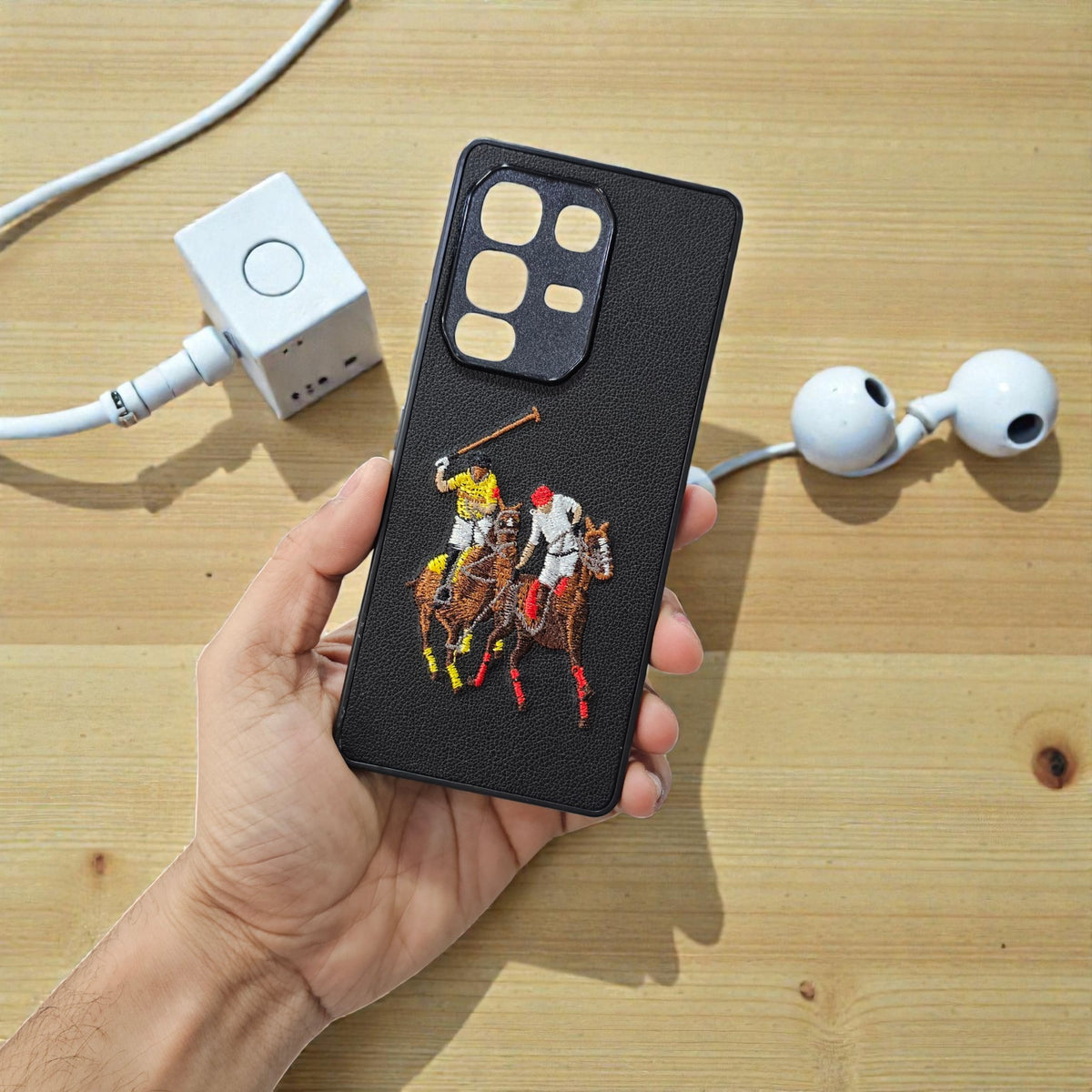 Infinix Note 50S 5g Premium Polo Santa Barbara Leather Back Case Cover - Horse 2