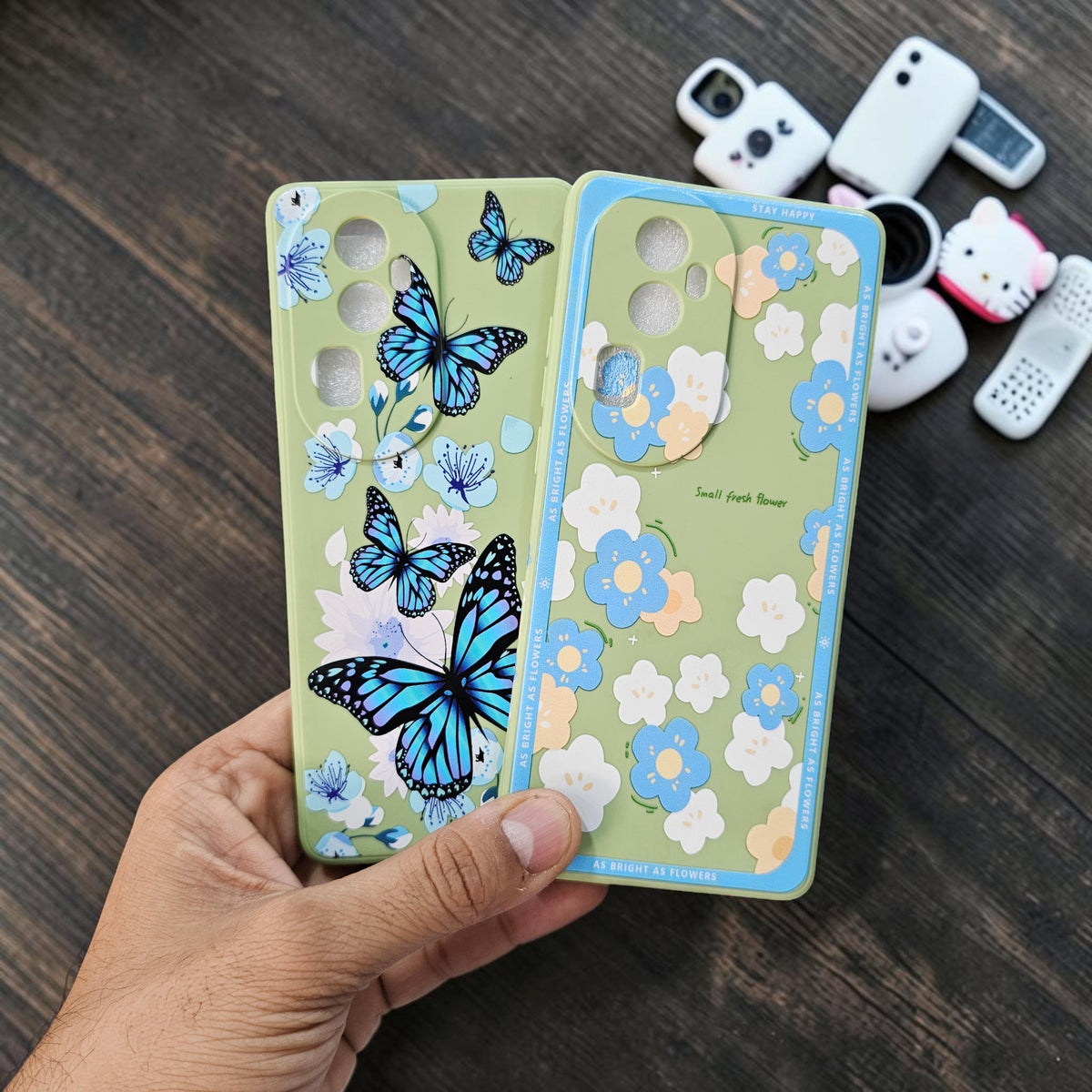 (Pack Of 2)Oppo Reno 10 Pro Plus 5g Premium Flower Printed Girlish Back Case Cover - combo 2