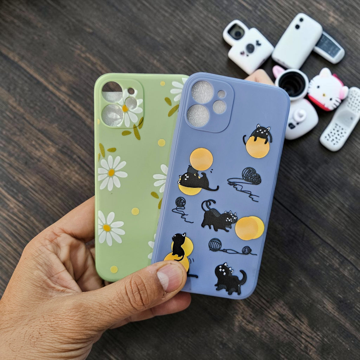(Pack Of 2)IPhone 12 Mini 5g Premium Flower Printed Girlish Back Case Cover - Combo 1