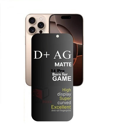Apple iPhone Pro Series Gaming Special D+ AG Matte Tempered Glass Anti Fingerprint