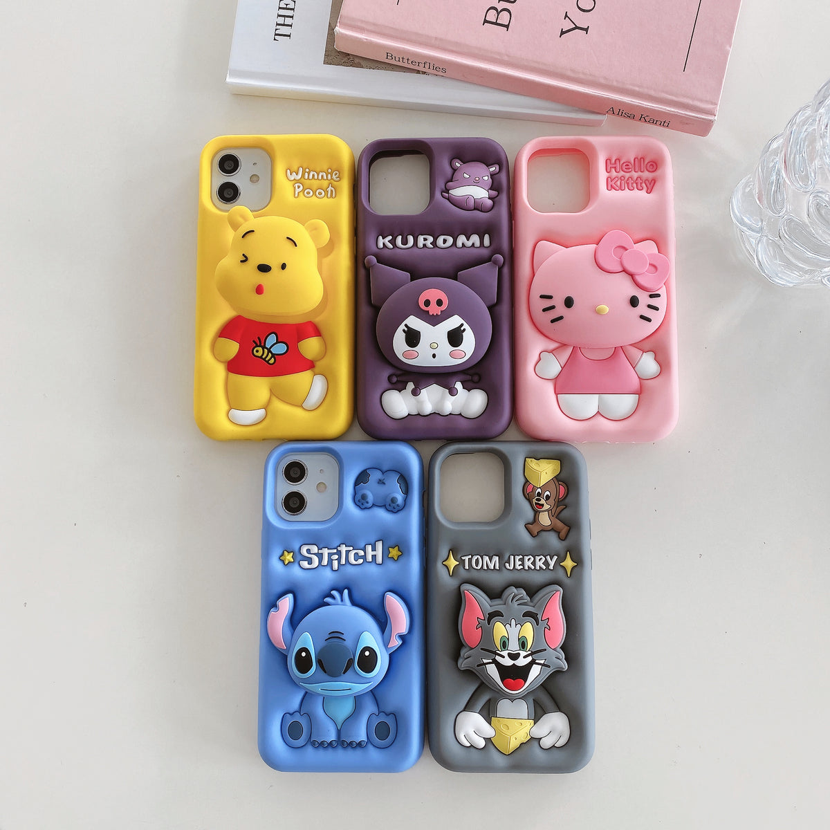 Apple iPhone 11/12 Winnie Pooh Pop Sockets Soft Silicone cases (Winnie Pooh)