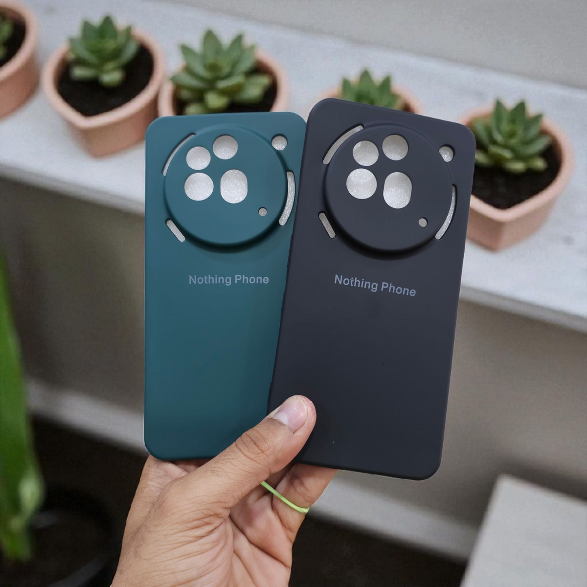 (Pack of 2) Silicone Case Cover for Nothing Phone 3A Pro 5G - Combo 3