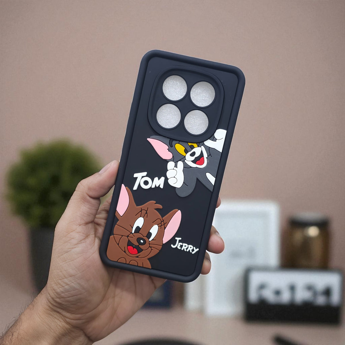 Redmi Note 14 Pro 5G Tom & Jerry Soft Silicone Cute 3D Cartoon Back Cover Case - Tom & Jerry