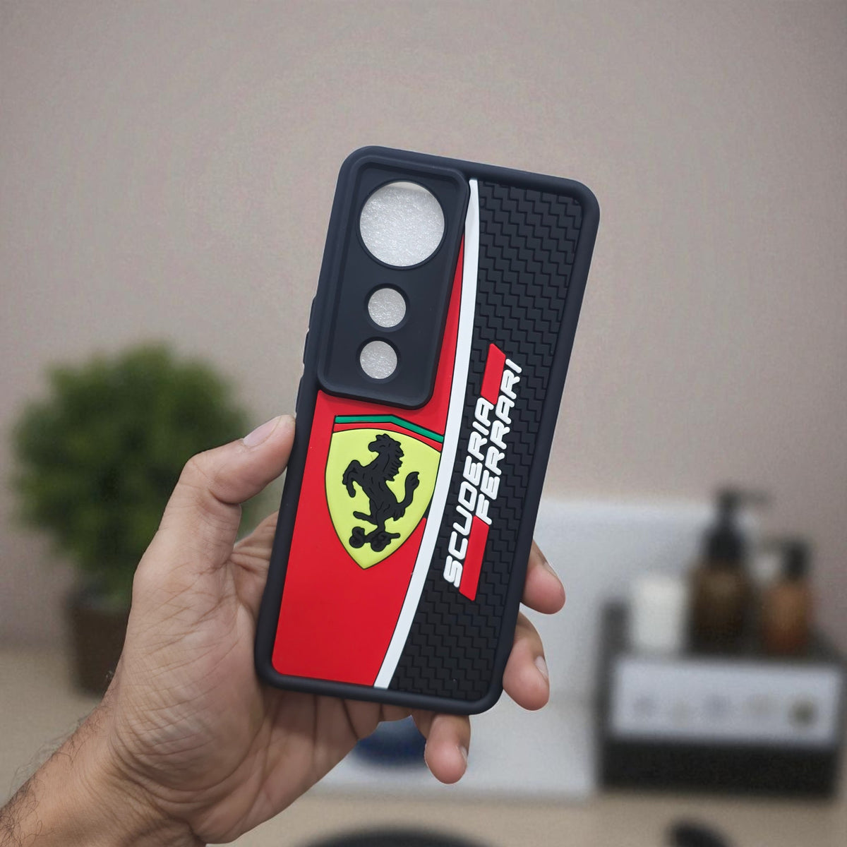Vivo V40/V40 Pro/T3 Ultra 5g Ferrari Soft Silicone Cute 3D Cartoon Back Cover Case - Ferrari