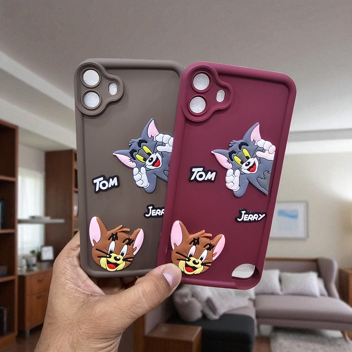 (Pack of 2)Nothing Phone Cmf 1 5G Soft Silicone tom & jerry Back Cover Case - Combo 2