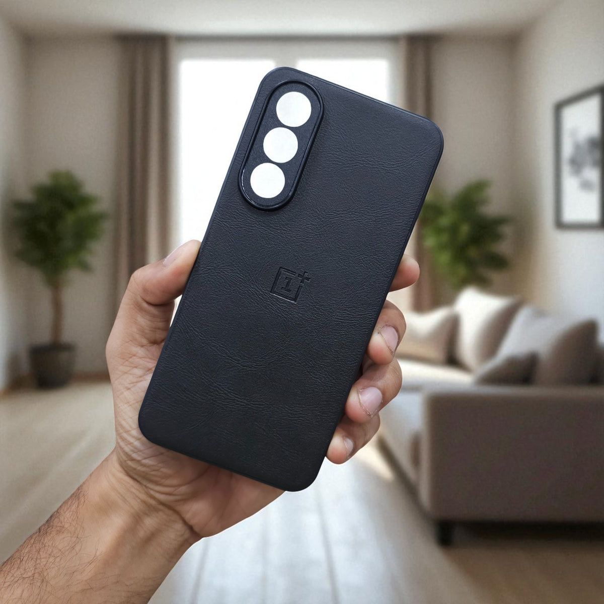 Oneplus Nord 5 5g Premium Leather Back Case Cover - Black