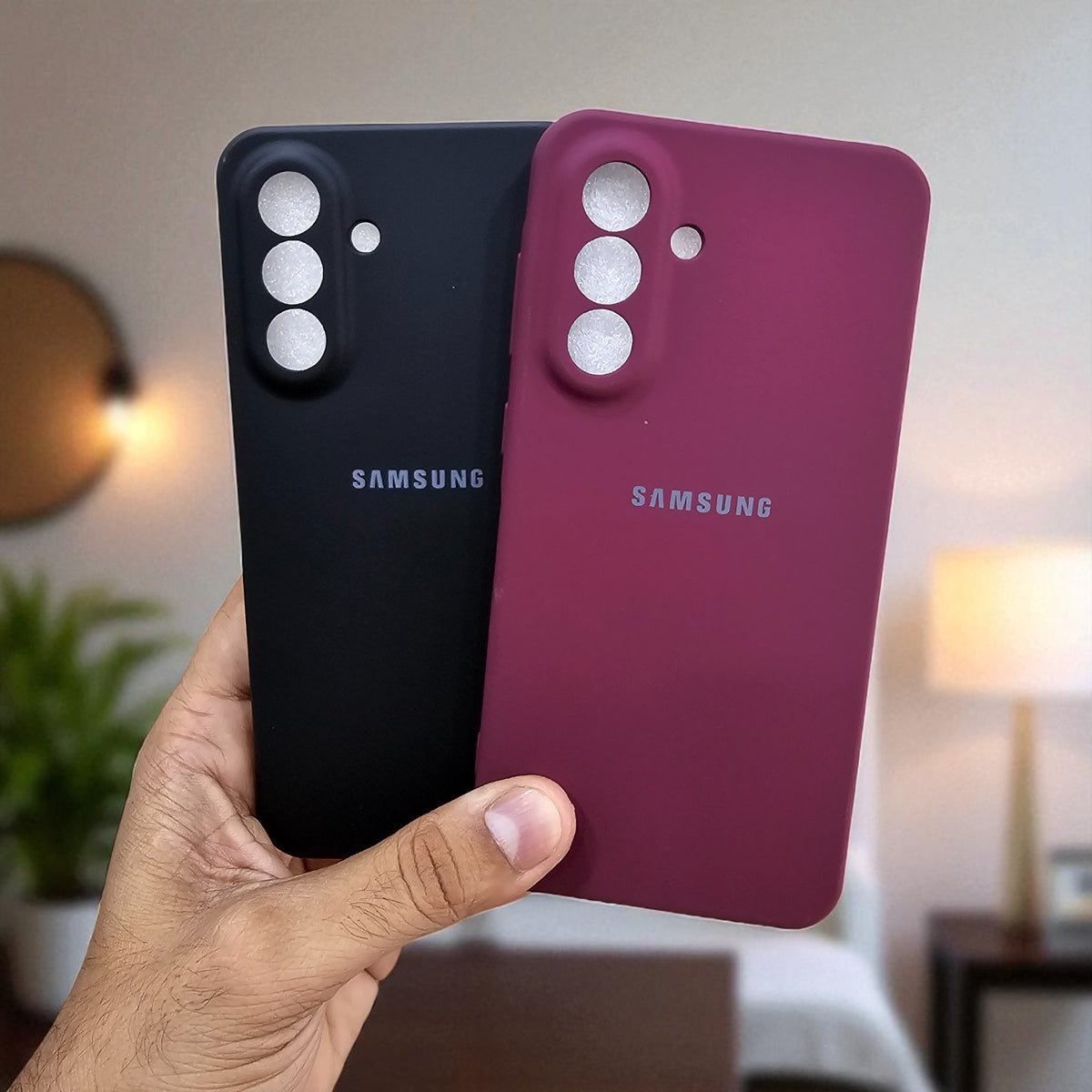 (Pack of 2) Silicone Case Cover for Samsung A36 5G - Combo 1