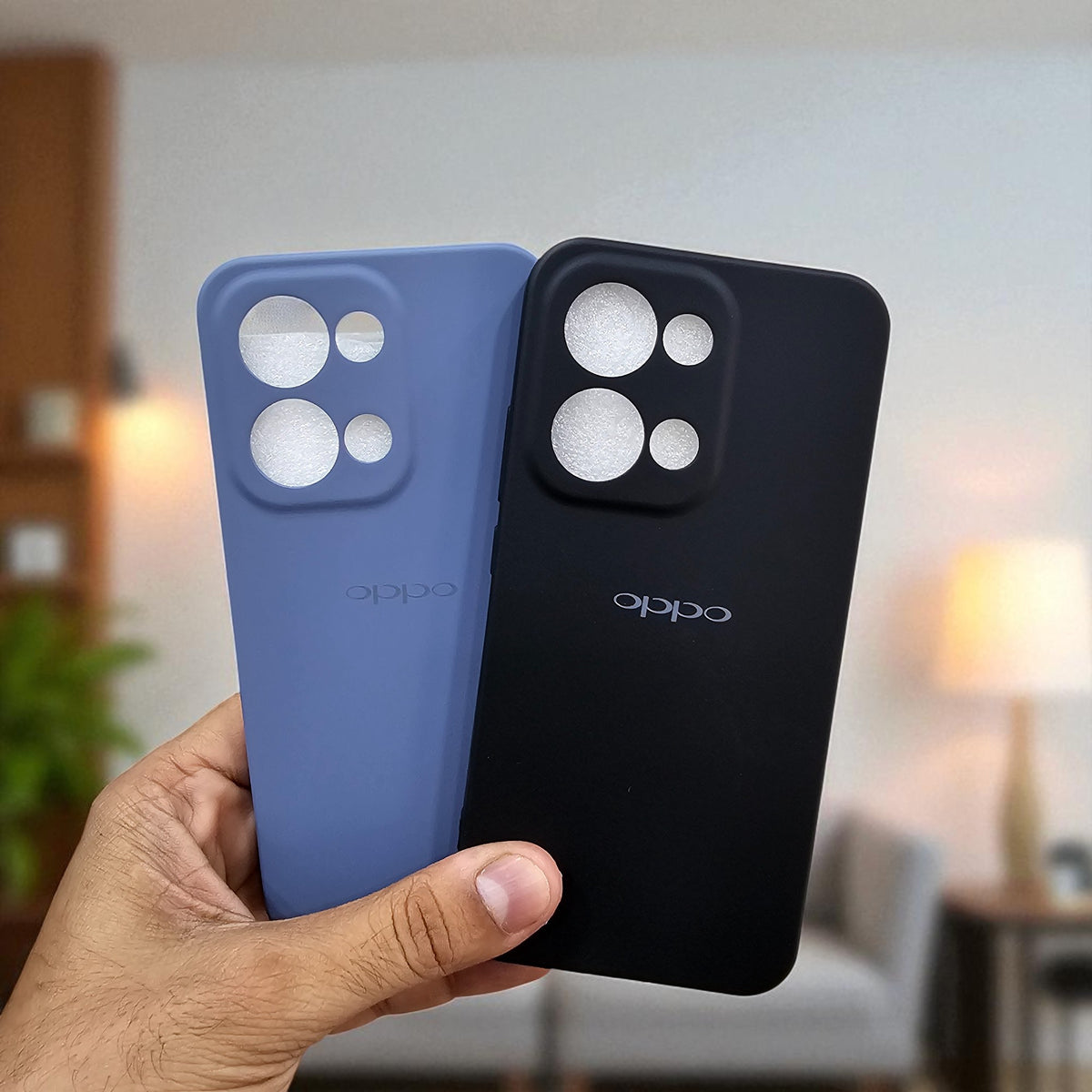 (Pack of 2) Silicone Case Cover for Oppo Reno 13 5G - Combo 2
