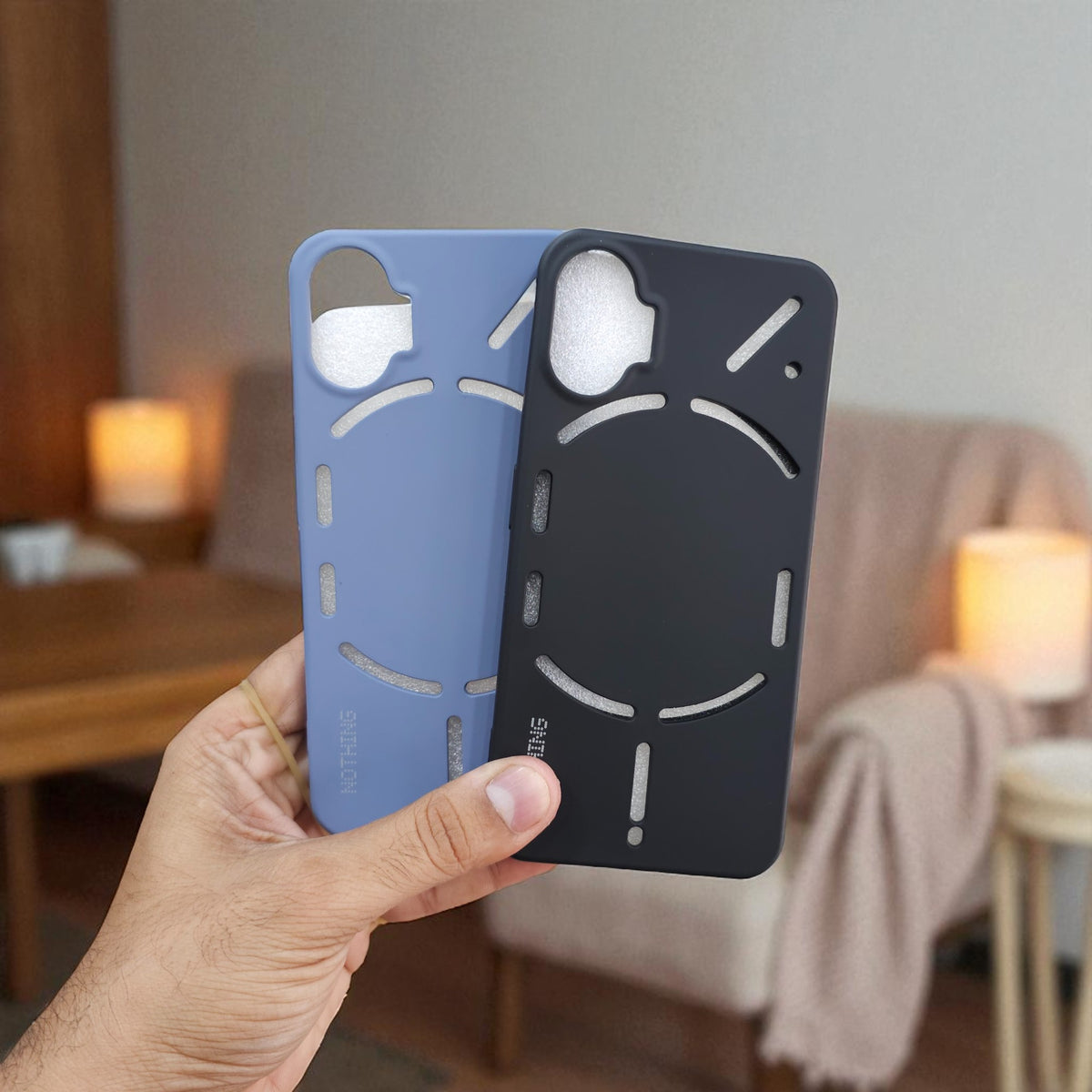 (Pack of 2) Silicone Case Cover for Nothing Phone 1 5G - Combo 4