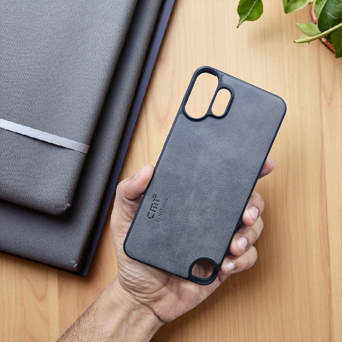 Nothing Cmf Phone 2 Pro 5g Premium Leather Back Case Cover - Grey