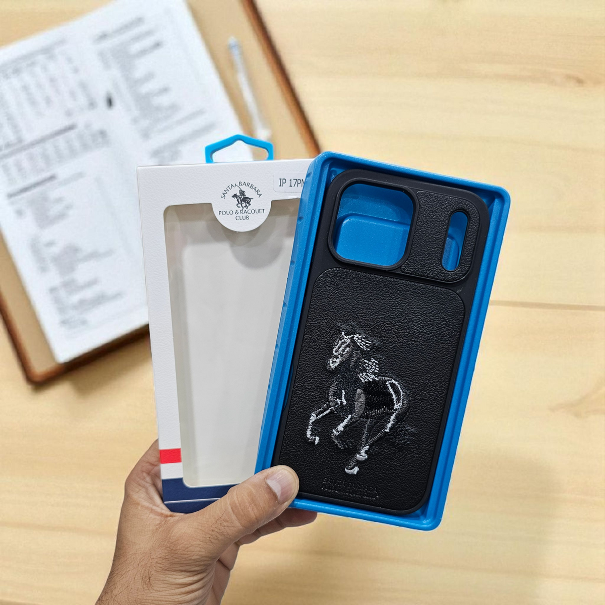 Apple iPhone 17 Pro Max Premium US POLO Assn. Embroidery Leather case - Jockey 4