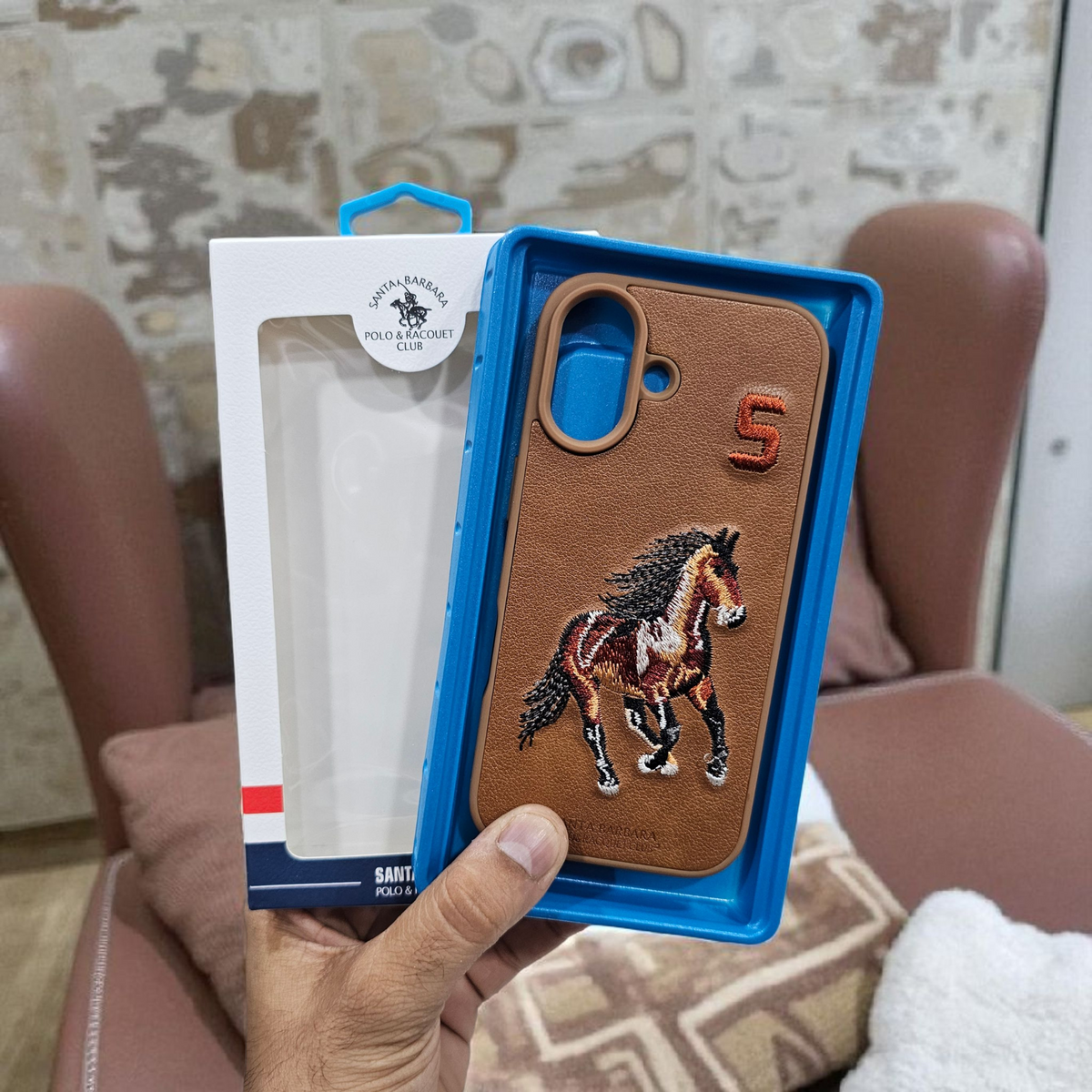 Apple iPhone 17 Premium US POLO Assn. Embroidery Leather case - Jockey 3