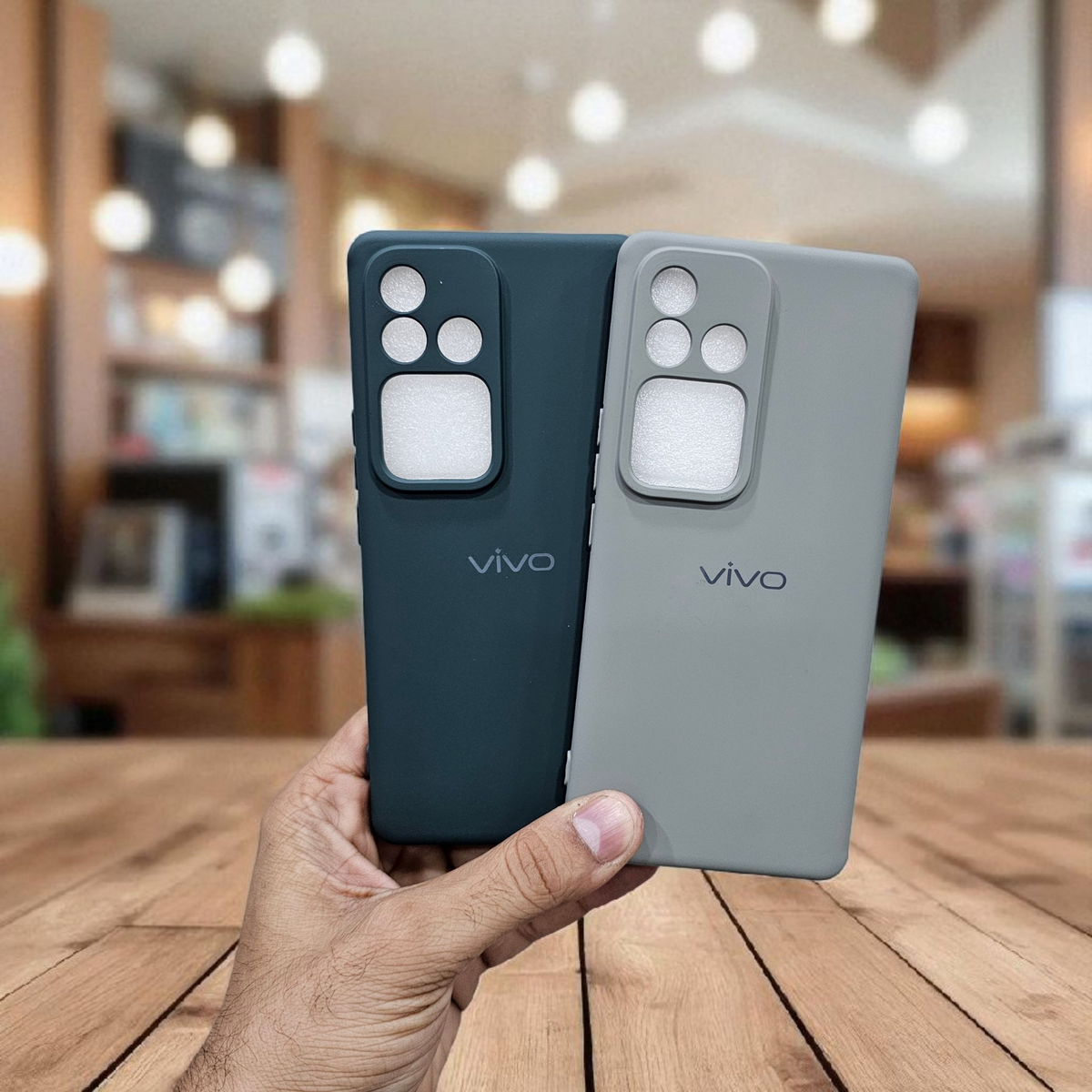 (Pack of 2) Vivo V30/V30 Pro 5G Silicone Back Case Cover - Combo 2