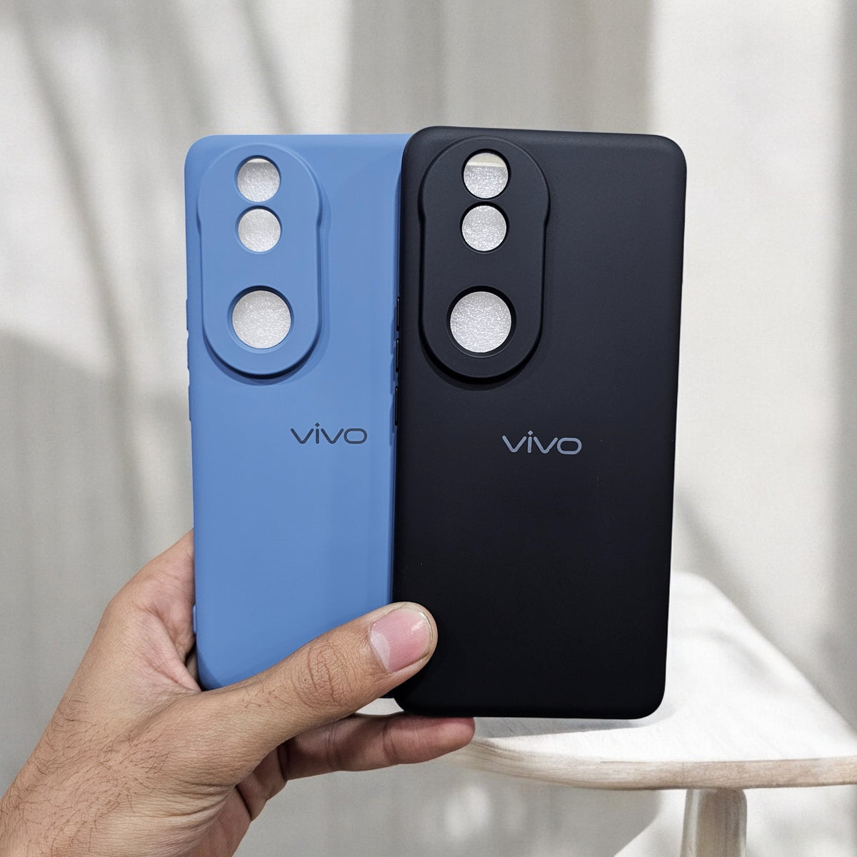 (Pack of 2) Vivo V50/V50e 5G Silicone Case Cover - Pattern 5