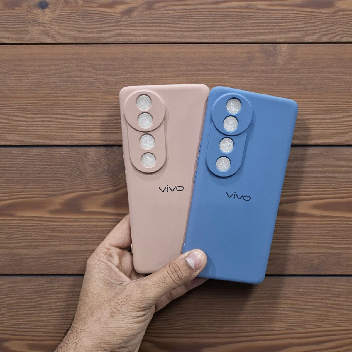 (Pack of 2) Vivo V40/V40 Pro 5G Silicone Case Cover - Pattern 1