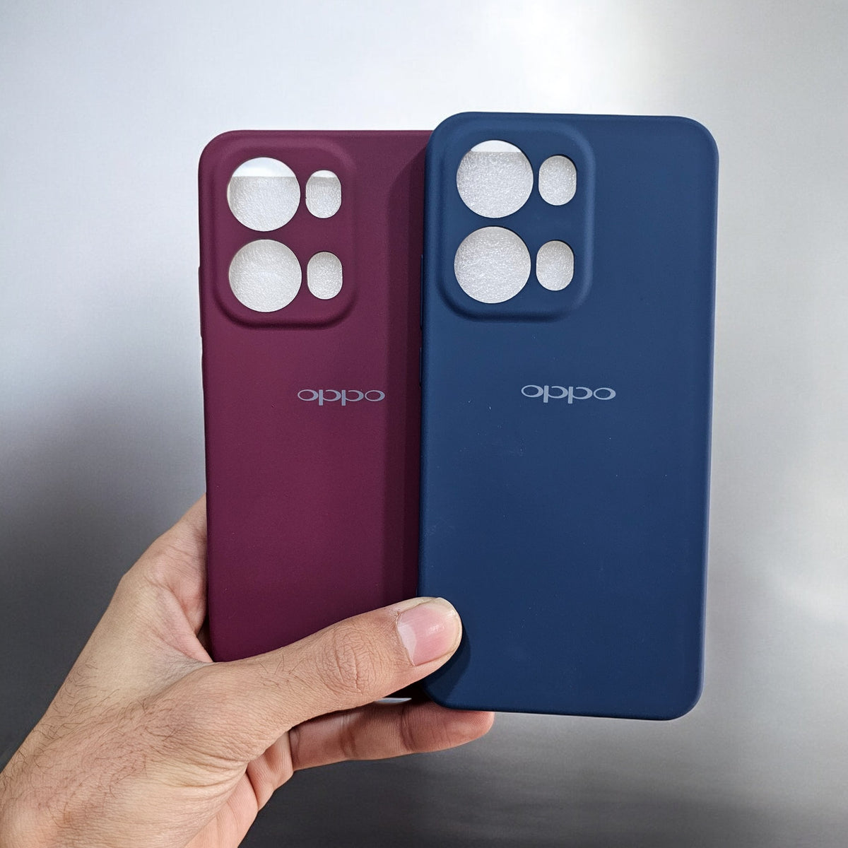 (Pack of 2) Oppo Reno 13 pro 5G Silicone Case Cover - Combo 12