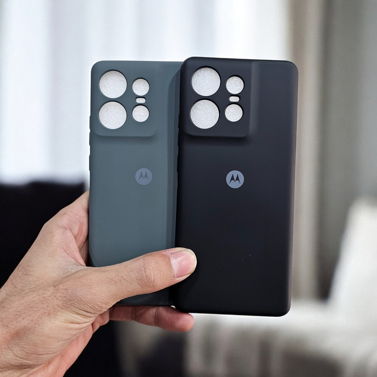 (Pack of 2) Motorola Edge 50 Pro 5G Silicone Case Cover - Combo 11