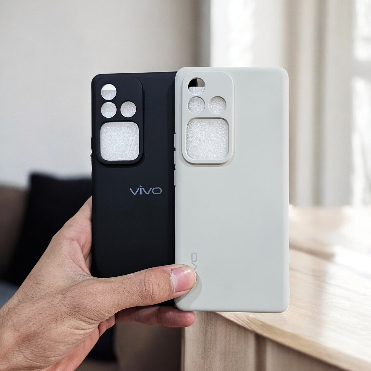 (Pack of 2) Vivo V30 5G Silicone Case Cover - Combo 10