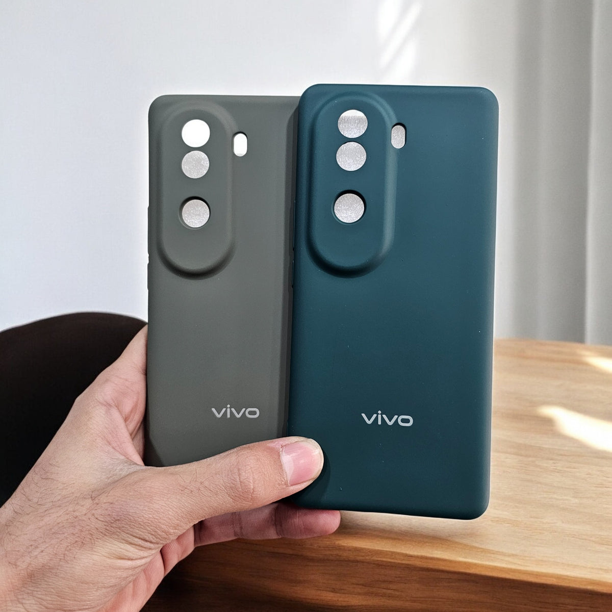 (Pack of 2) Vivo V40E 5G Silicone Case Cover - Combo 11