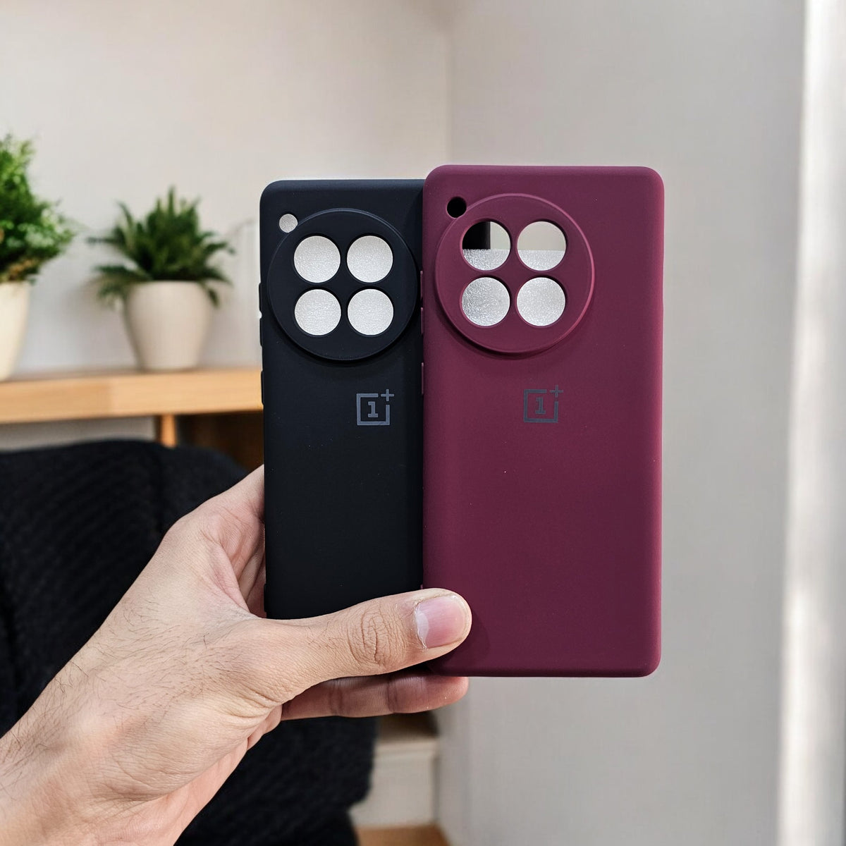 (Pack of 2) Silicone Case Cover for OnePlus 12R 5G - Combo 2