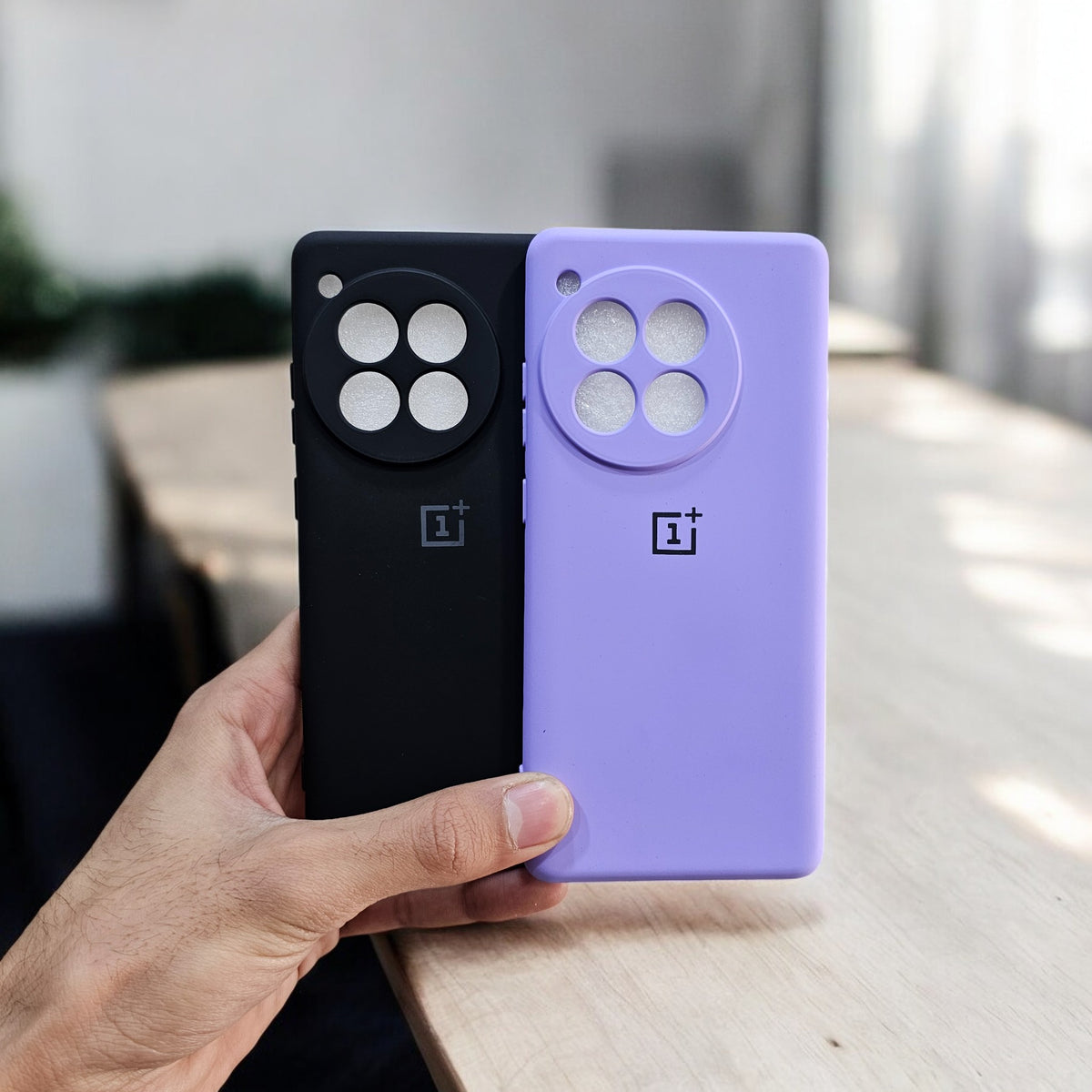 (Pack of 2) Silicone Case Cover for OnePlus 12R 5G - Combo 1
