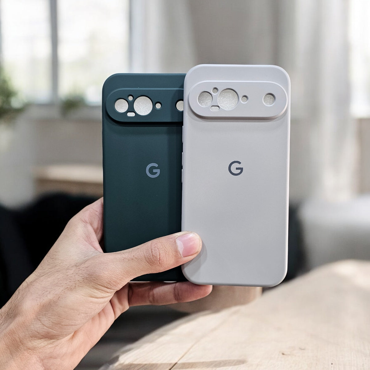 (Pack of 2) Google Pixel 9 5G Silicone Case Cover - Combo 5