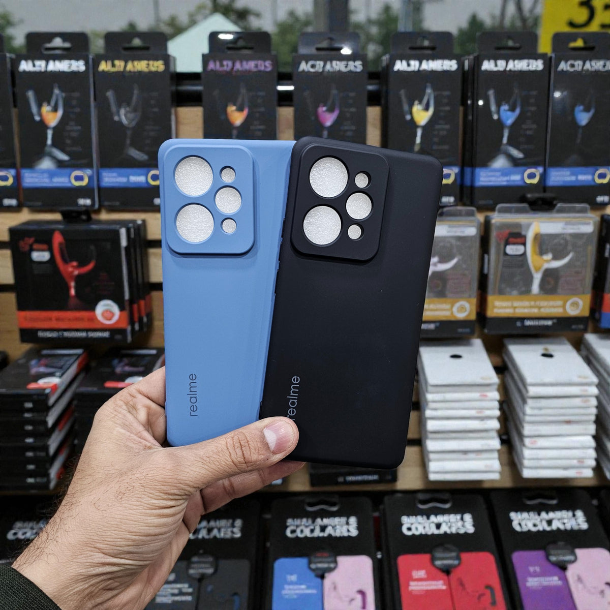 (Pack of 2) Realme 15 Pro 5G Silicone Case Cover - Combo 1