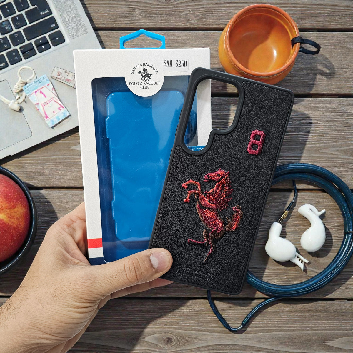 Samsung S25 Ultra 5g Premium US POLO Assn. Embroidery Leather case - Jockey 8