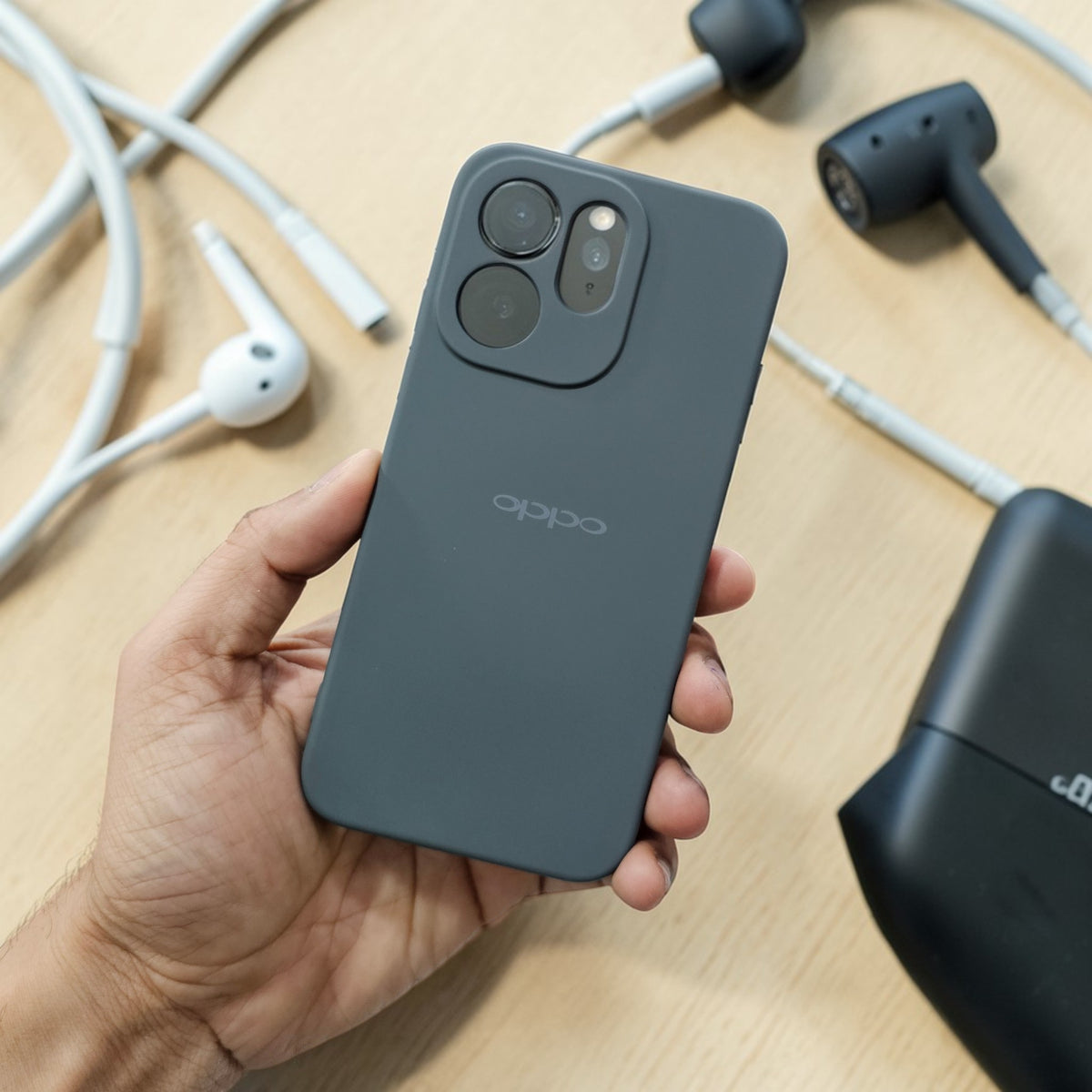 Oppo Reno 15 Pro 5g Premium Soft Silicone Back Case Cover - Grey