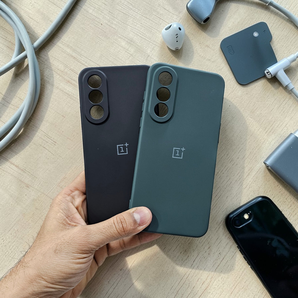 (Pack Of 2)OnePlus Nord 5 5g Premium Soft Silicone Back Case Cover - Combo 3