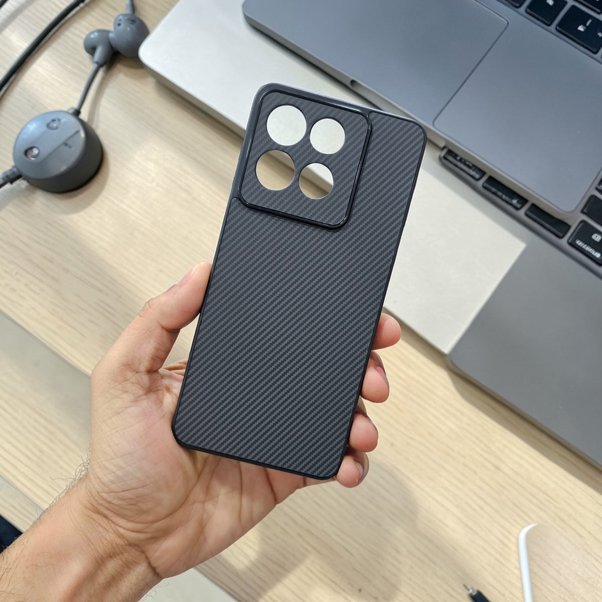 Motorola Moto G86 Power 5g Premium Carbon Fiber Back Case Cover - Black