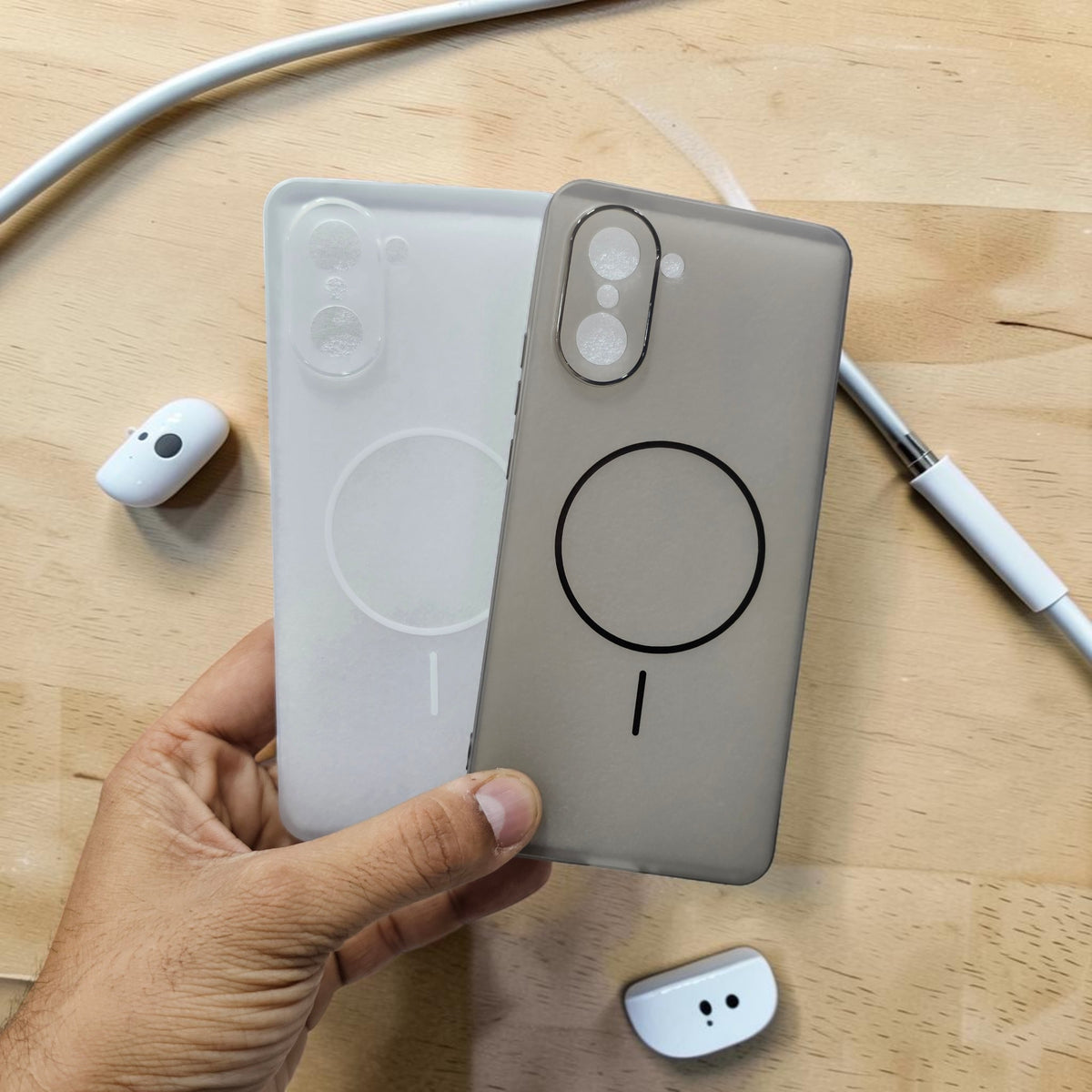 (Combo Pack) OnePlus Nord Ce 5 5g Premium Magsafe Printed Soft Tpu Back Case Cover