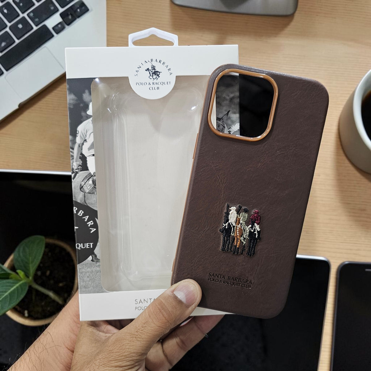 Apple iPhone 14 Pro Max Premium Us Polo Santa Barbara Justin Seris - Brown