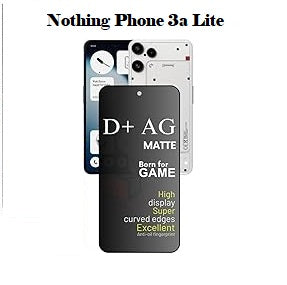 (Pack Of 1)Nothing Phone 3A Lite 5g Gaming Special D+ AG Matte Tempered Glass Anti Fingerprint