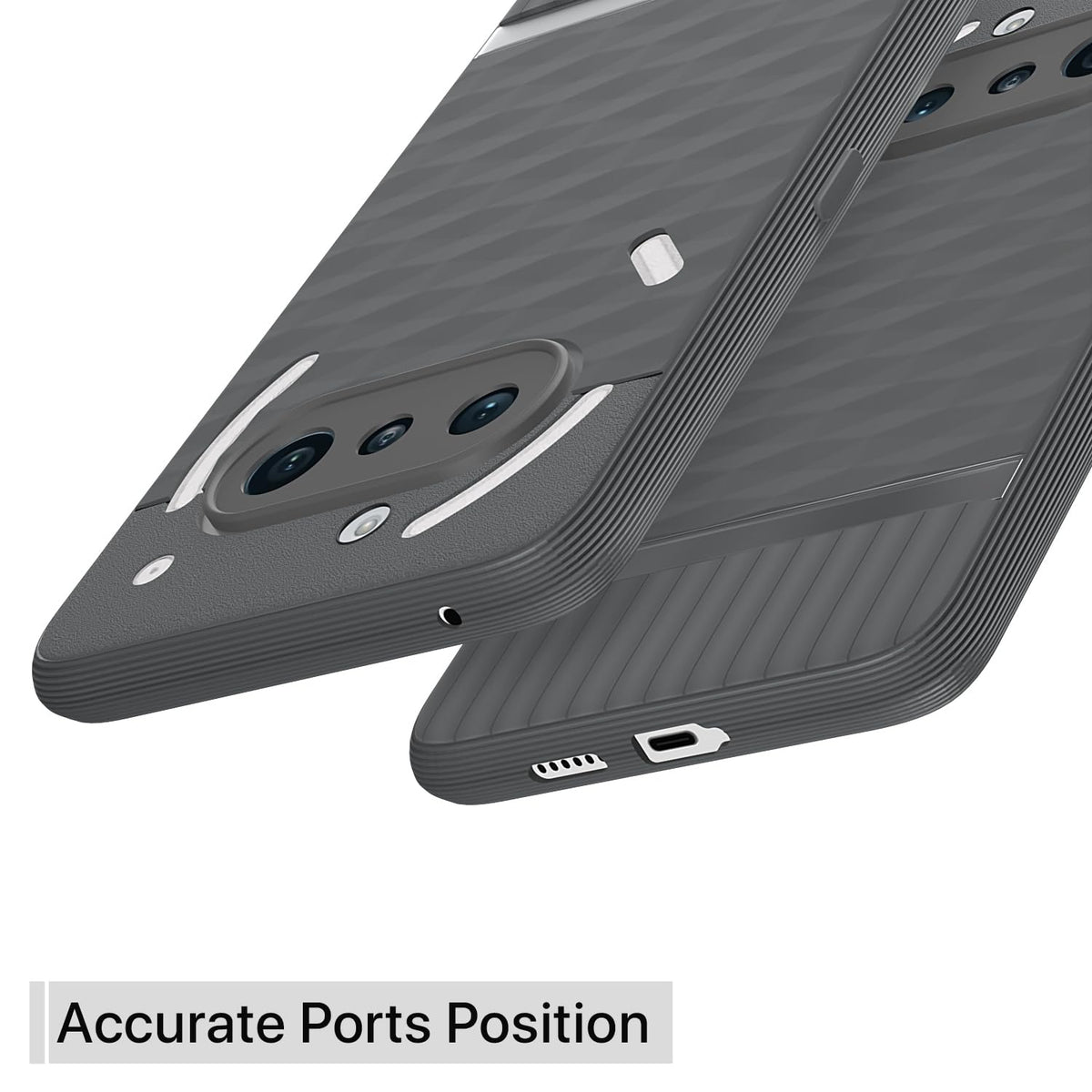 Nothing 3A 5G Soft Silicone Back Case Cover - Hexa Cube 3