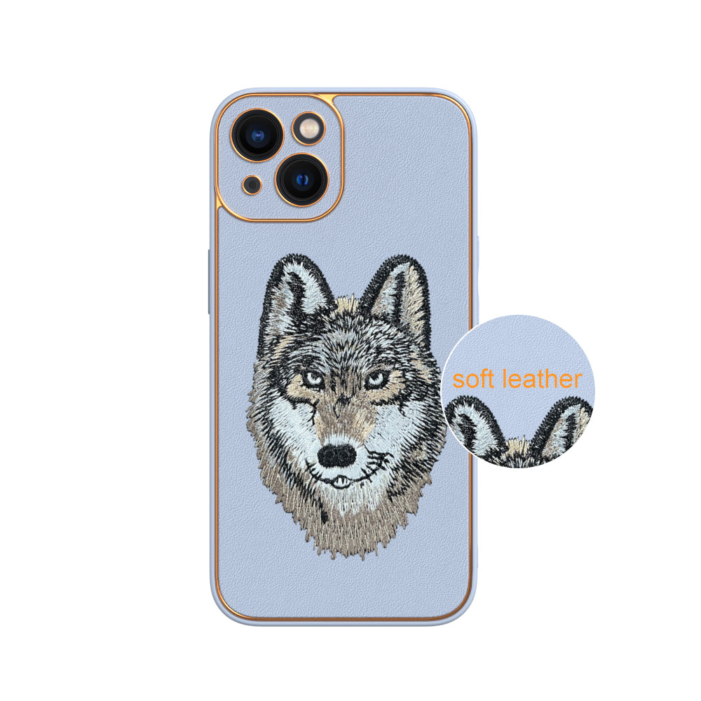 Apple iPhone 13 Premium Embroidery Leather case - Pattern 2
