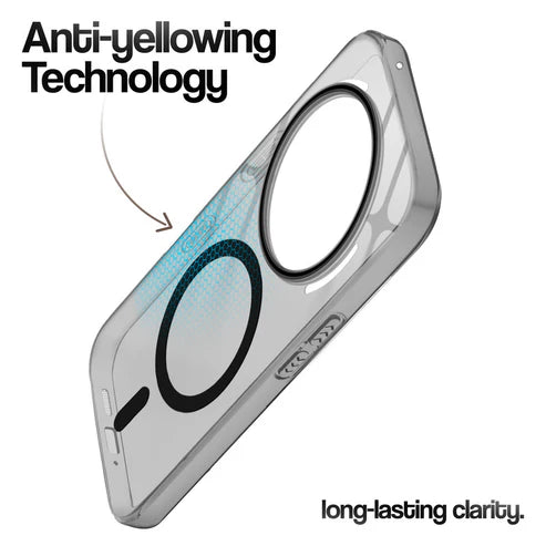 Nothing Phone 3A Pro 5g Crystal Clear Anti-Yellowing Wireless Charging Support Case - Crystal Black