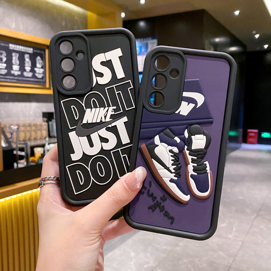 Samsung A14 5G Nike Soft Silicone Cute 3D Cartoon Back Cover Case - Nike 1