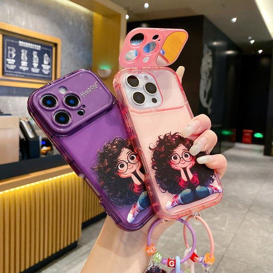 Apple iPhone Pro Series Cute Girl with Charm Premium Girlish Back Cover Case - Girl 1