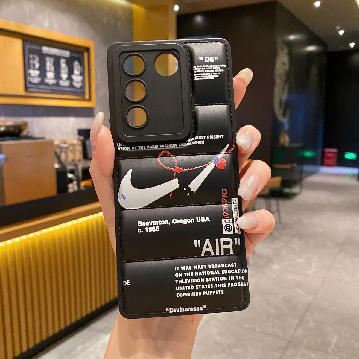 Vivo V27/V27 Pro 5g Matte Soft Puff Jacket Case - Pattern 4
