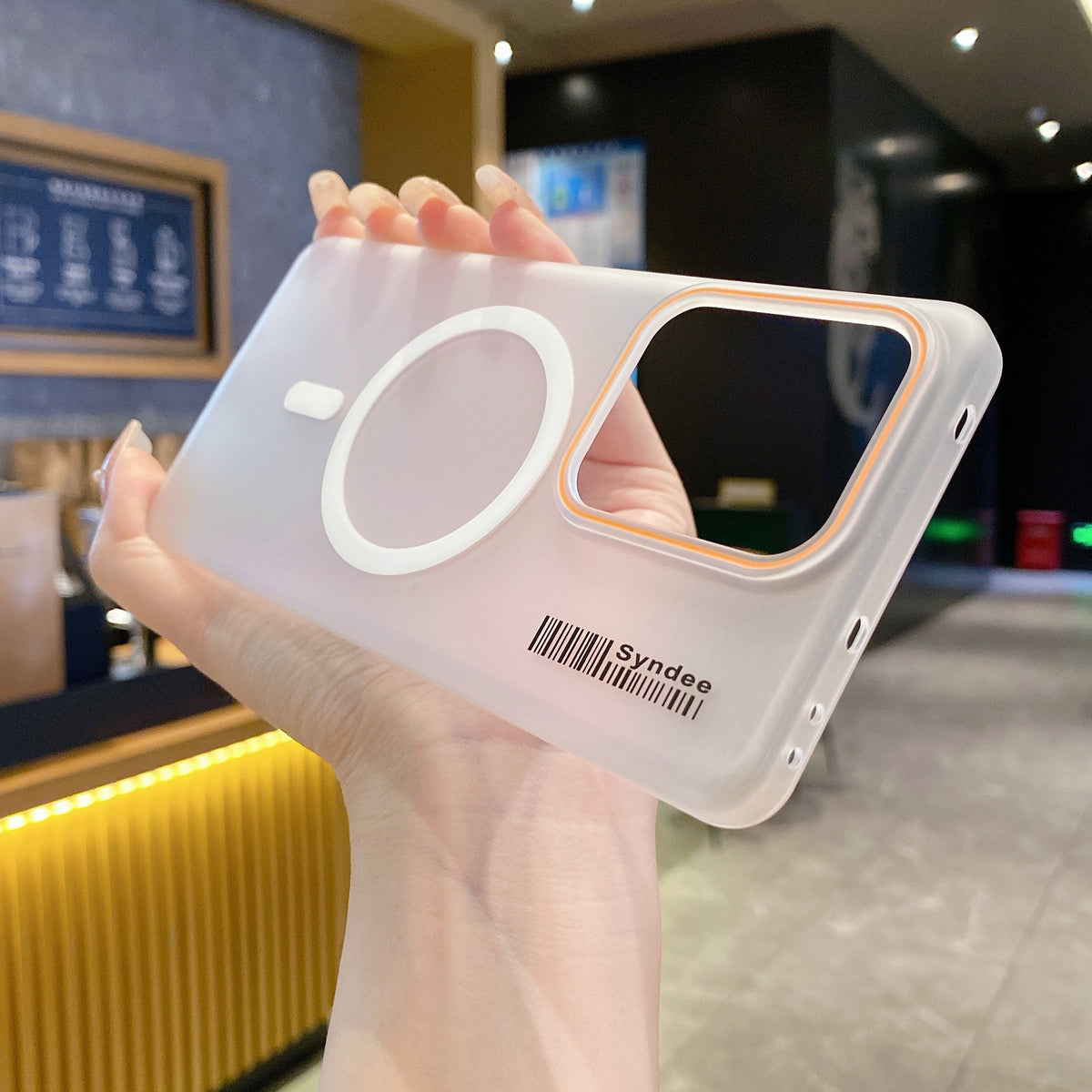 Realme 15 5G Premium Magnetic Frosted Ultra Slim Back Case - White