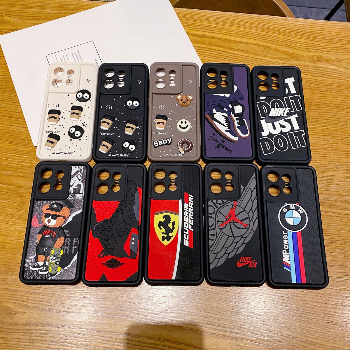 Motorola Moto EDGE 50 Pro 5G Nike Soft Silicone Cute 3D Cartoon Back Cover Case - Nike 2