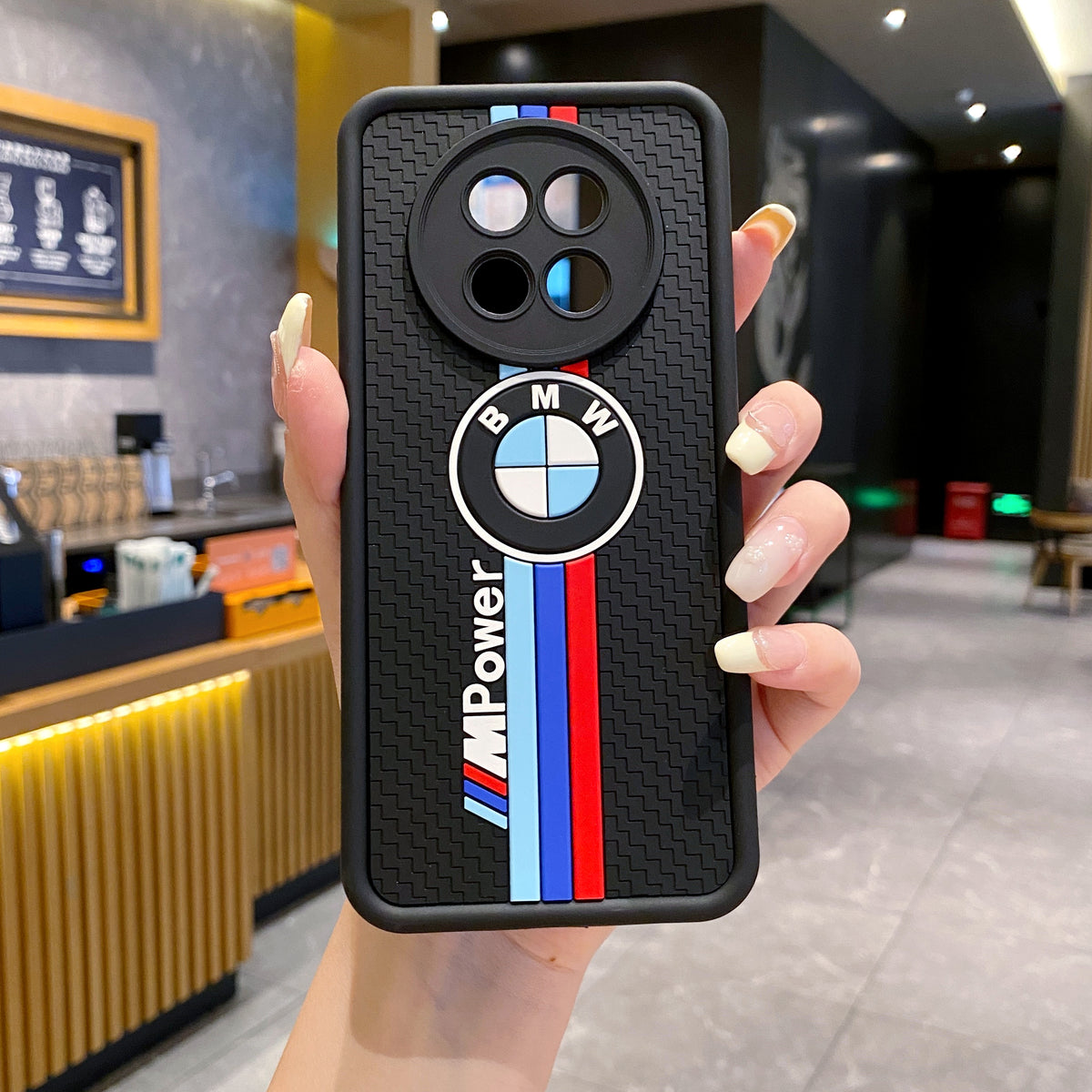 Realme 12 5G / 12X 5G BMW Soft Silicone Cute 3D Cartoon Back Cover Case - BMW