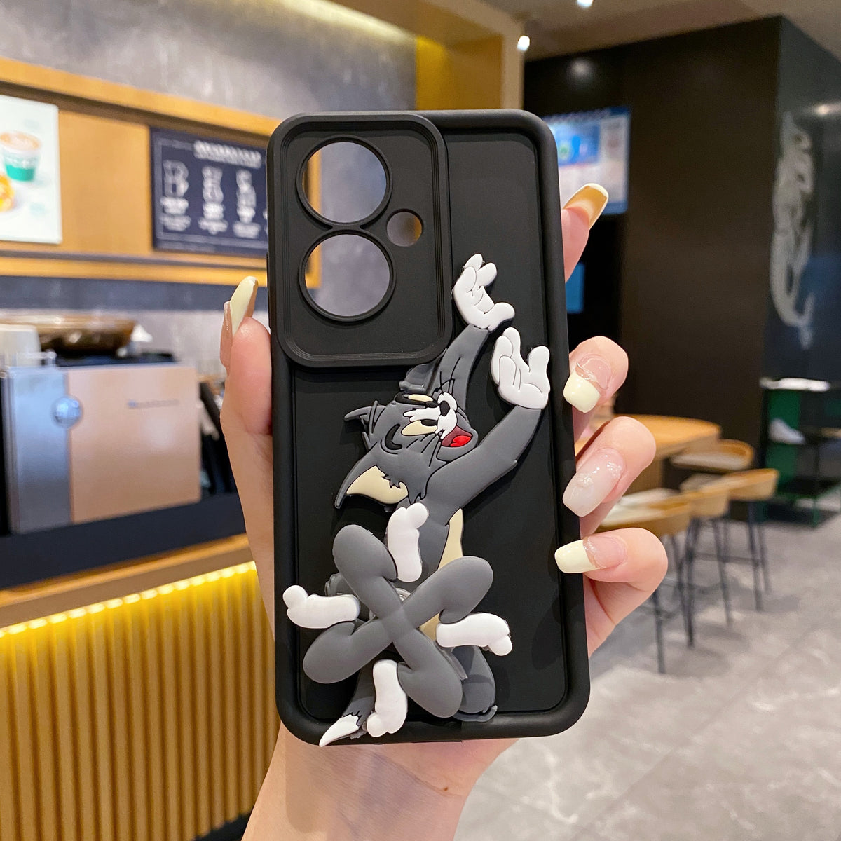 Oppo F25 Pro 5G Spinner Tom Soft Silicone Cute 3D Cartoon Back Cover Case - Spinner Tom