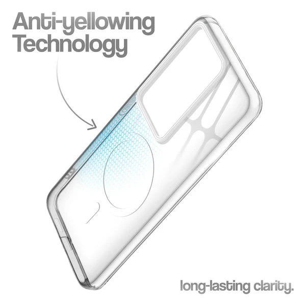 Vivo V29/V29 Pro 5g Crystal Clear Anti-Yellowing Wireless Charging Support Case - Crystal White
