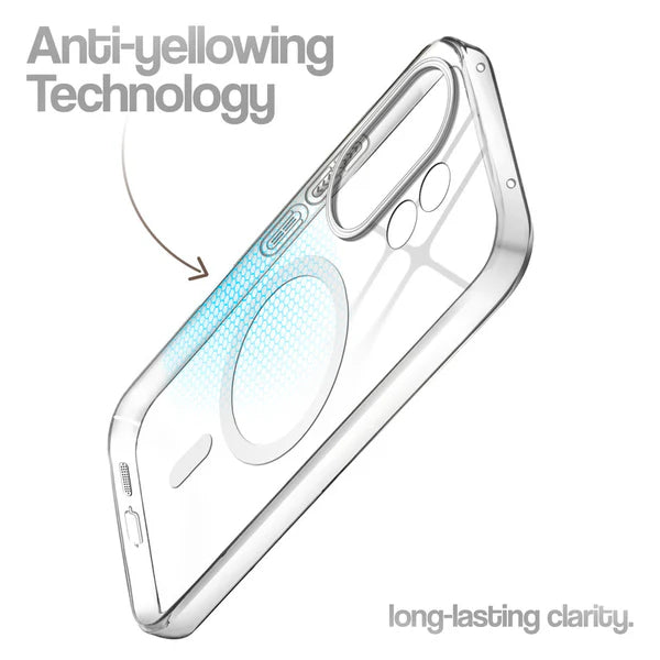 Vivo X200 Fe 5g Crystal Clear Anti-Yellowing Wireless Charging Support Case - Crystal White