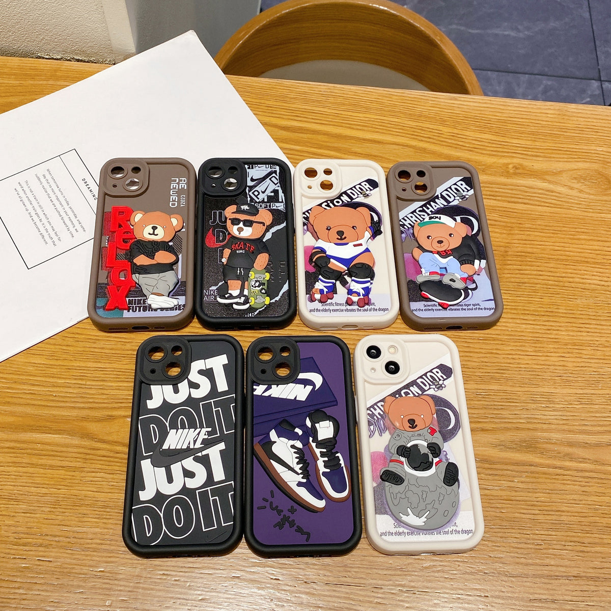 Apple iPhone Nike Soft Silicone Cute 3D Cartoon Back Cover Case - Nike 1